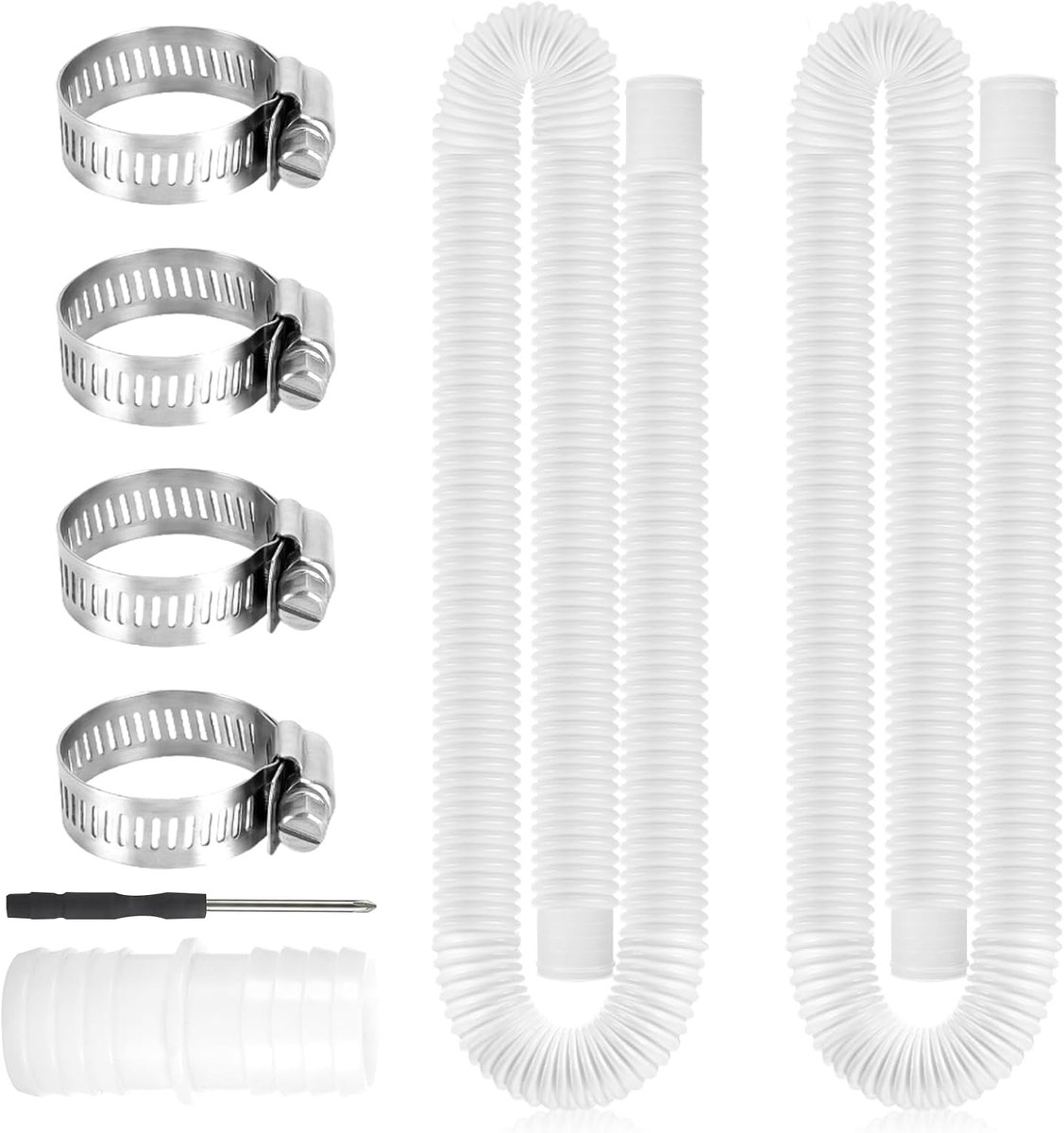 Poolslang 32 mm 150 cm - Flexibel Polyethyleen - Kinkbestendig - Voor zwembadpomp en filterpomp - ShopVlot