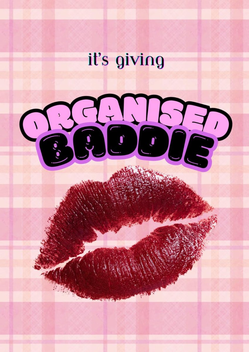 It's Giving Organised Baddie: A4 Lined Notebook With Numbered Pages - ShopVlot
