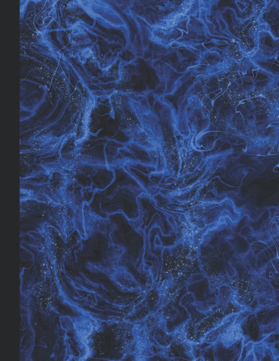 Blue Marble Composition Notebook: 8.5 X 11 Standard College Ruled Paper Lined Journal, Blue Marble On Black Cover - ShopVlot