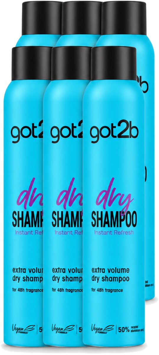 6 x Got2B - Droogshampoo - Fresh & Fabulous Volume - 200 ml - Voordeelverpakking - 6 stuks