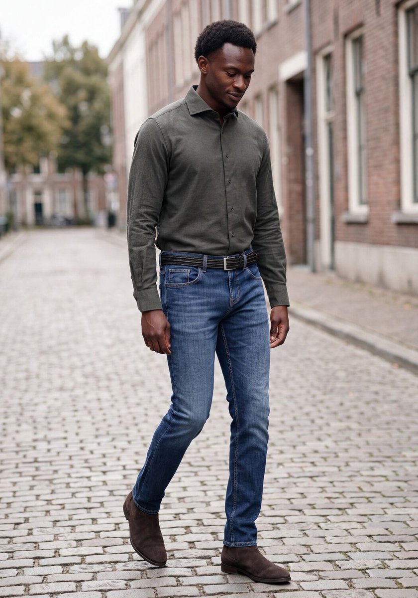 STEFANO LAURAN 56050 Boots Heren - Bruin - Maat 40