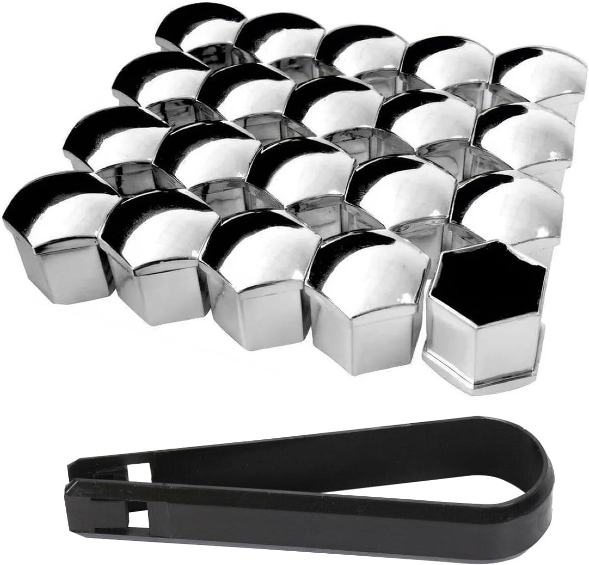 Set van 20 Stuks Wielmoeren Caps voor Auto's, Bescherming en Verfraaiing van Velgen