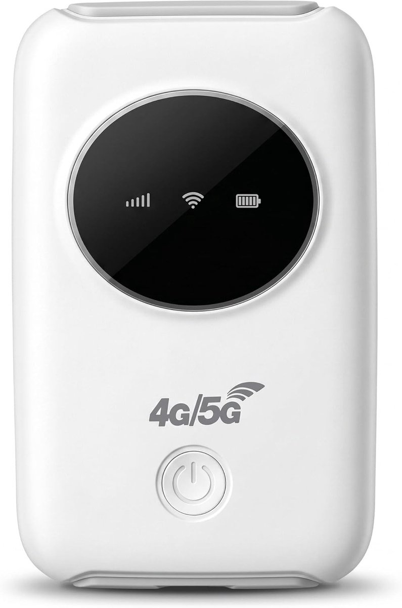 Draagbare Wifi Mobiele Hotspot met 3200mAh Batterij voor Reizen, Ondersteunt 10 Apparaten, Ideaal voor Thuis en Buiten
