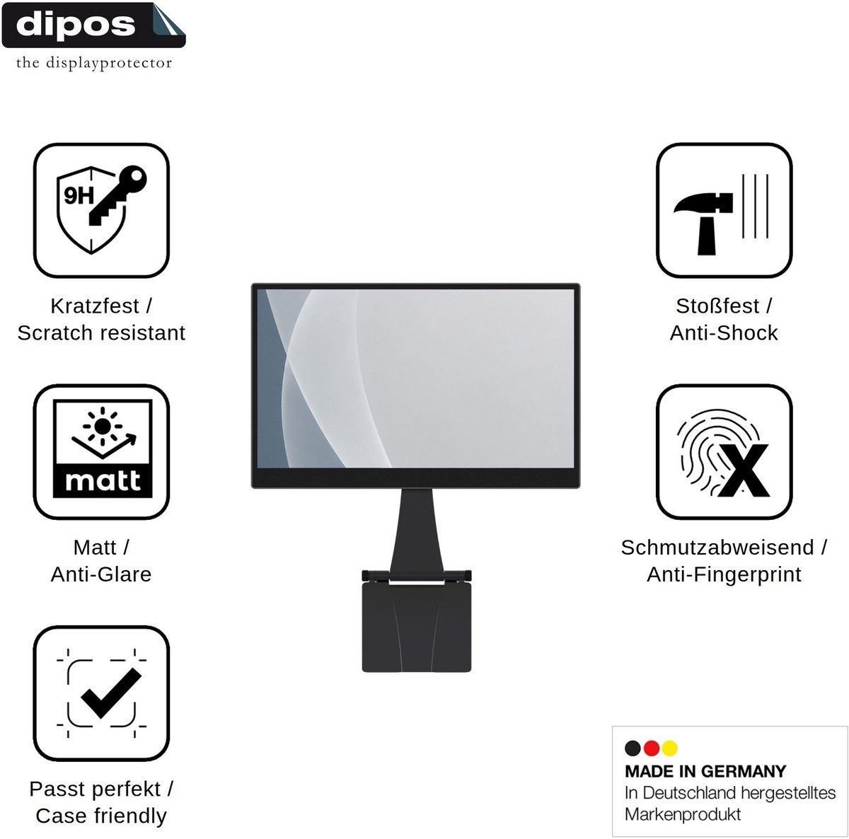 dipos – 2x Matte Pantserfolie geschikt voor Espresso Displays 15 Pro | 9H Screenprotector