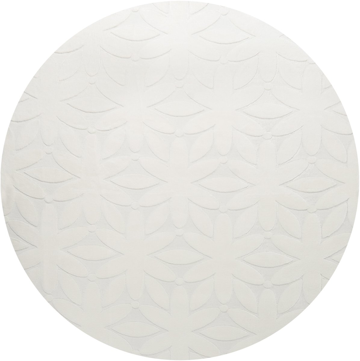 Beliani HOOD - Vloerkleed - Gebroken wit - 160 cm - Polyester