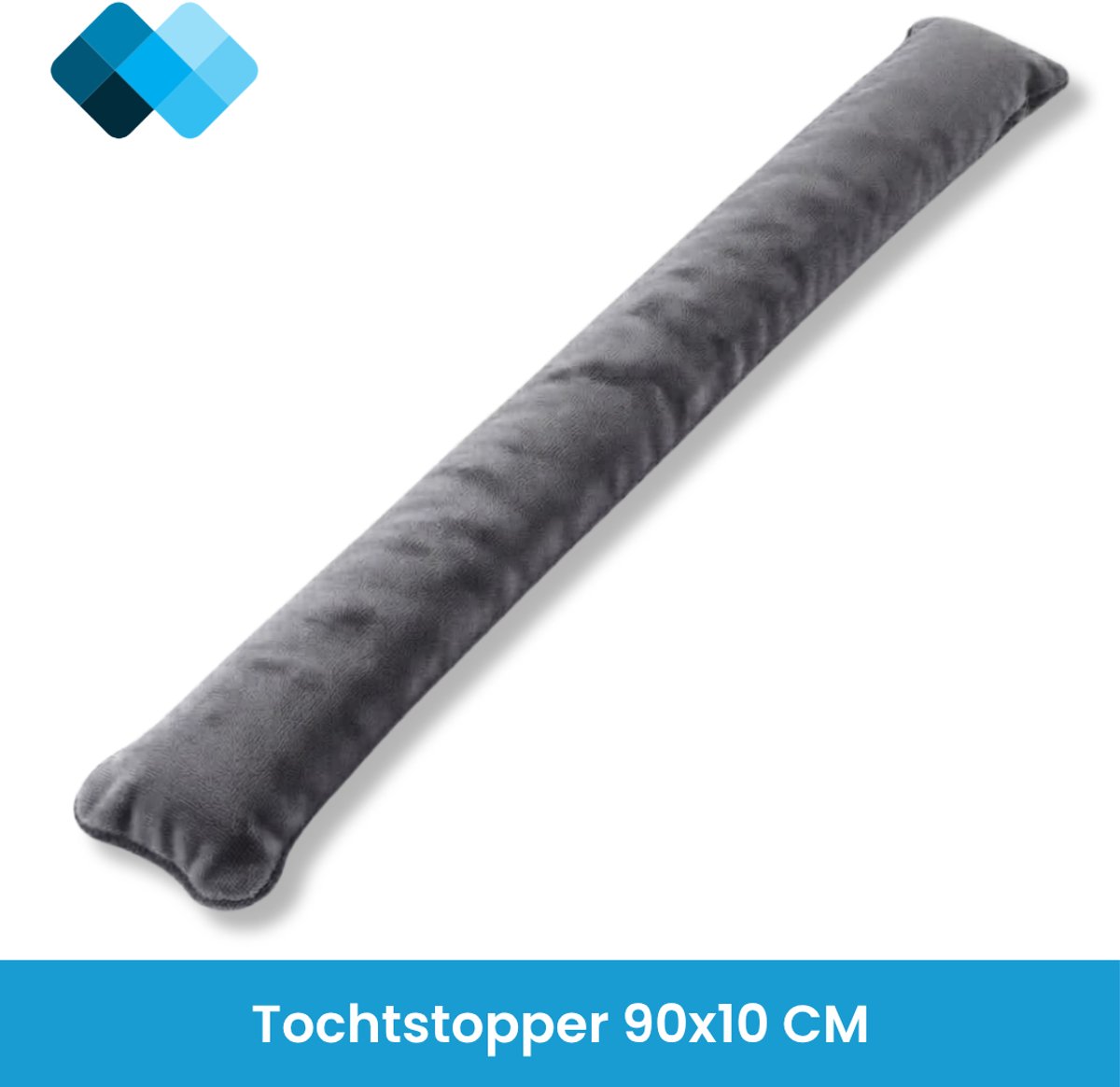 Tochtstopper Deur | 90 x 10 cm | Grijs | Zandvulling | Tochtrol | Tochtkussen | Ook voor Raam en Vensterbank