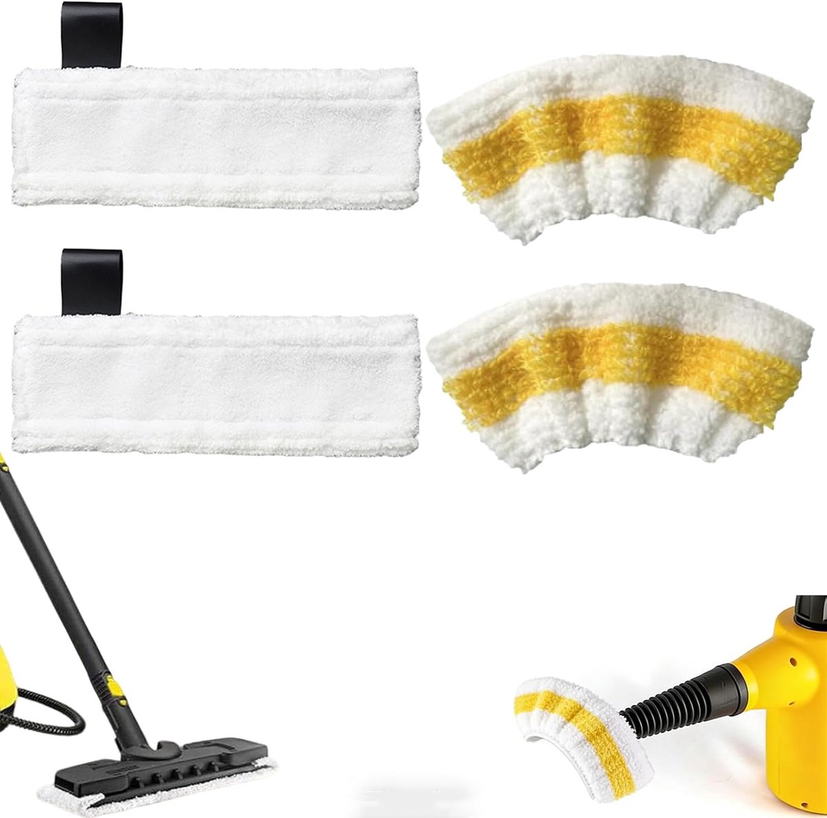 Microvezel handdoeken set 4 stuks - vervangende covers - geschikt voor Kärcher stoomreinigers - ShopVlot