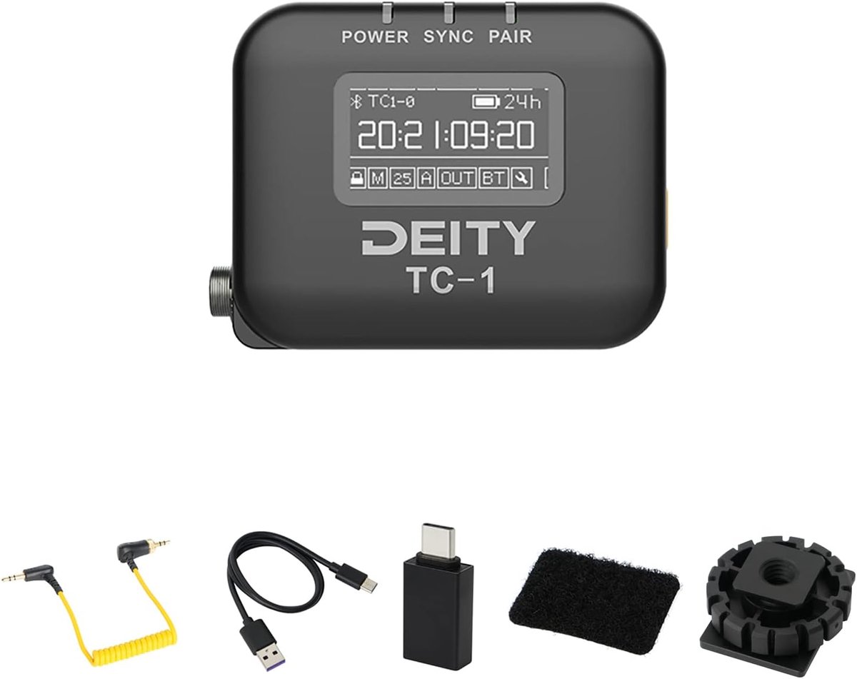 Deity TC-1 Wireless Time Code Generator 2.4G Radio Bluetooth 5.0 Support APP Control Time Code Box with DSLR Cold Shoe - ShopVlot