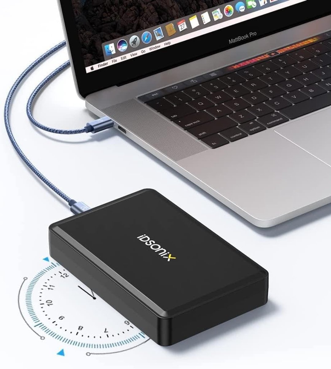 iDsonix RGB M.2 NVMe SSD Case Hard Drive Enclosure NVMe SSD USB C 3.1 Ultra 10G Speed External HDD Caddy Anti-heat - ShopVlot