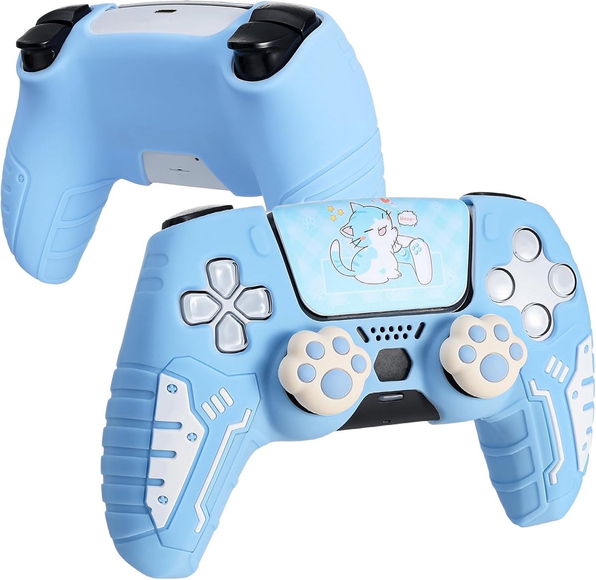 DLseego Beschermhoes voor PS5-Controller, Ergonomisch Ontwerp Controllerbehuizing, Antislip-Beschermhoes van Siliconen - ShopVlot