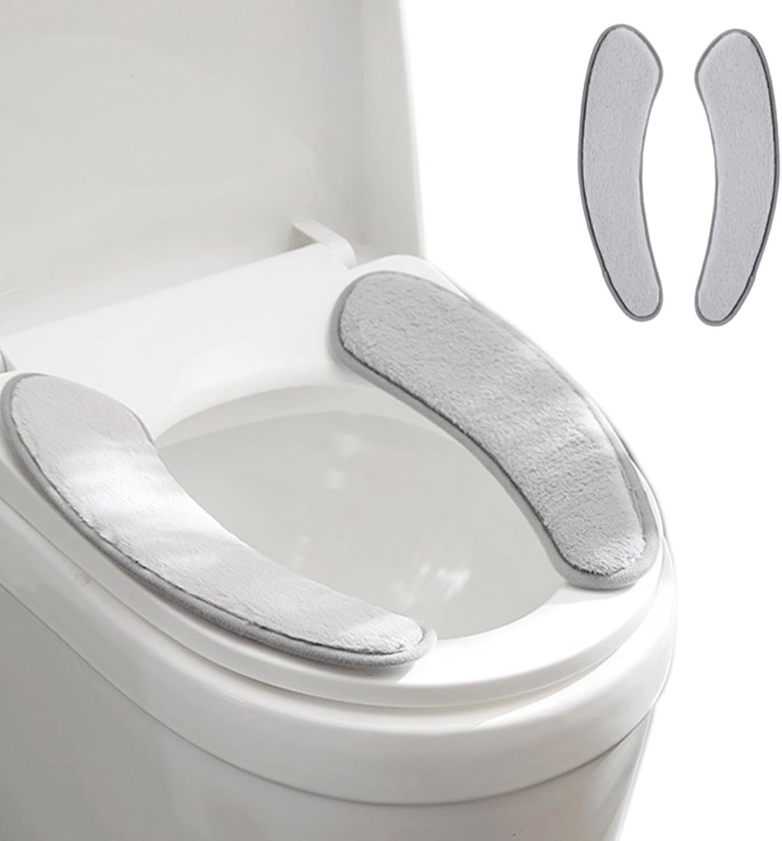 Thick and warm toilet seat cushion - with sticky toilet seat cushion - washable and reusable mat for winter - ShopVlot