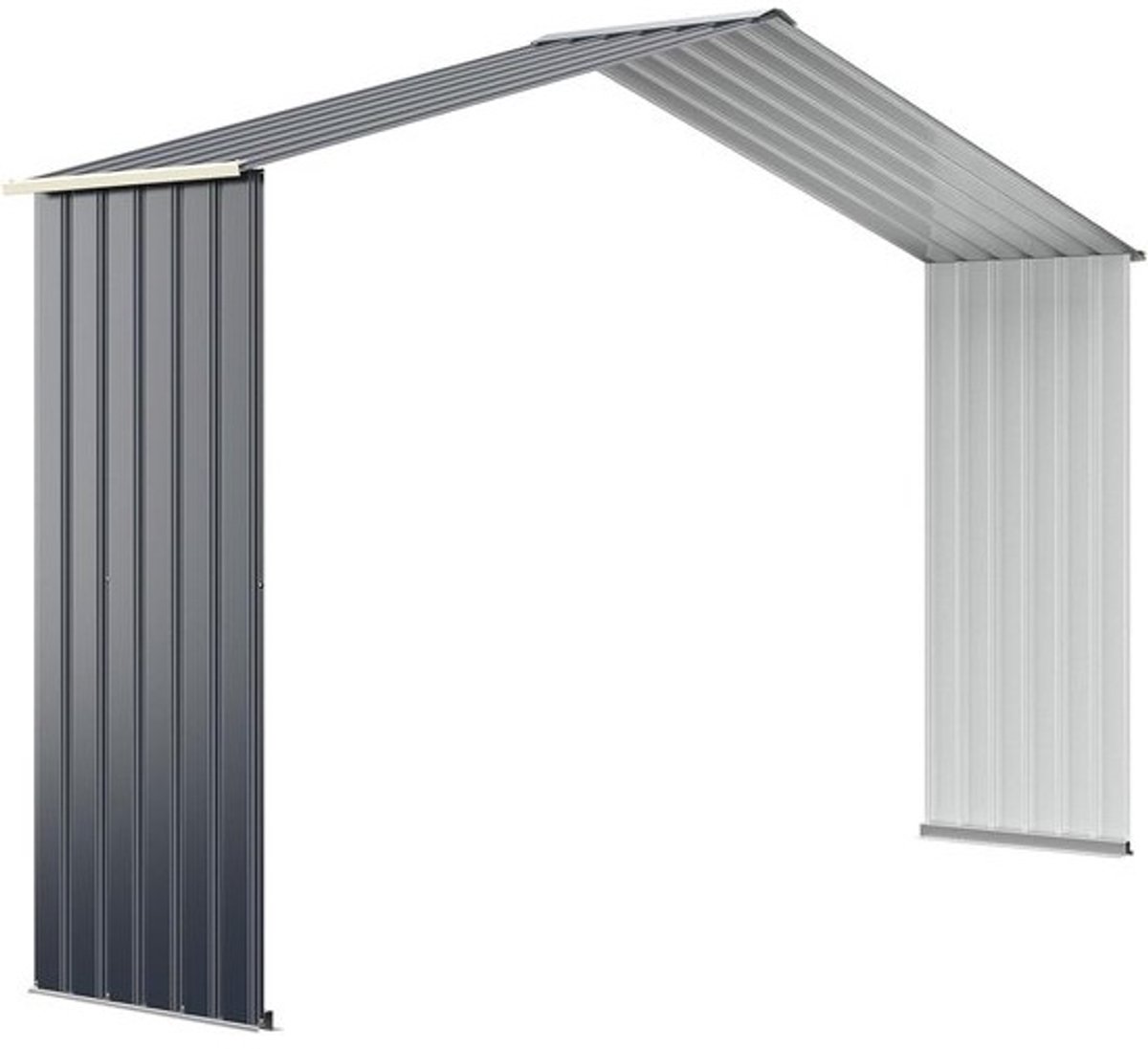 Robuuste metalen tuinschuur - 2,71 m² met schuifdeur - ventilatie - Weerbestendig tuinhuis
