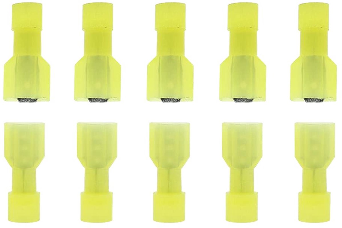 Image of 100pcs Cable Connectors Nylon Male Female Wire Terminals Plug Electrical Insulated Crimp Terminals Impact Connectors - ShopVlot