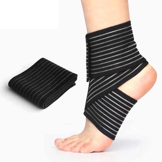 Set van 4 Kniebandages voor Sport, Compressiebandages voor Knieën, Ellebogen en Enkel, Ondersteuning en Stabiliteit voor Actieve Levensstijl, 70 cm — afbeelding 5