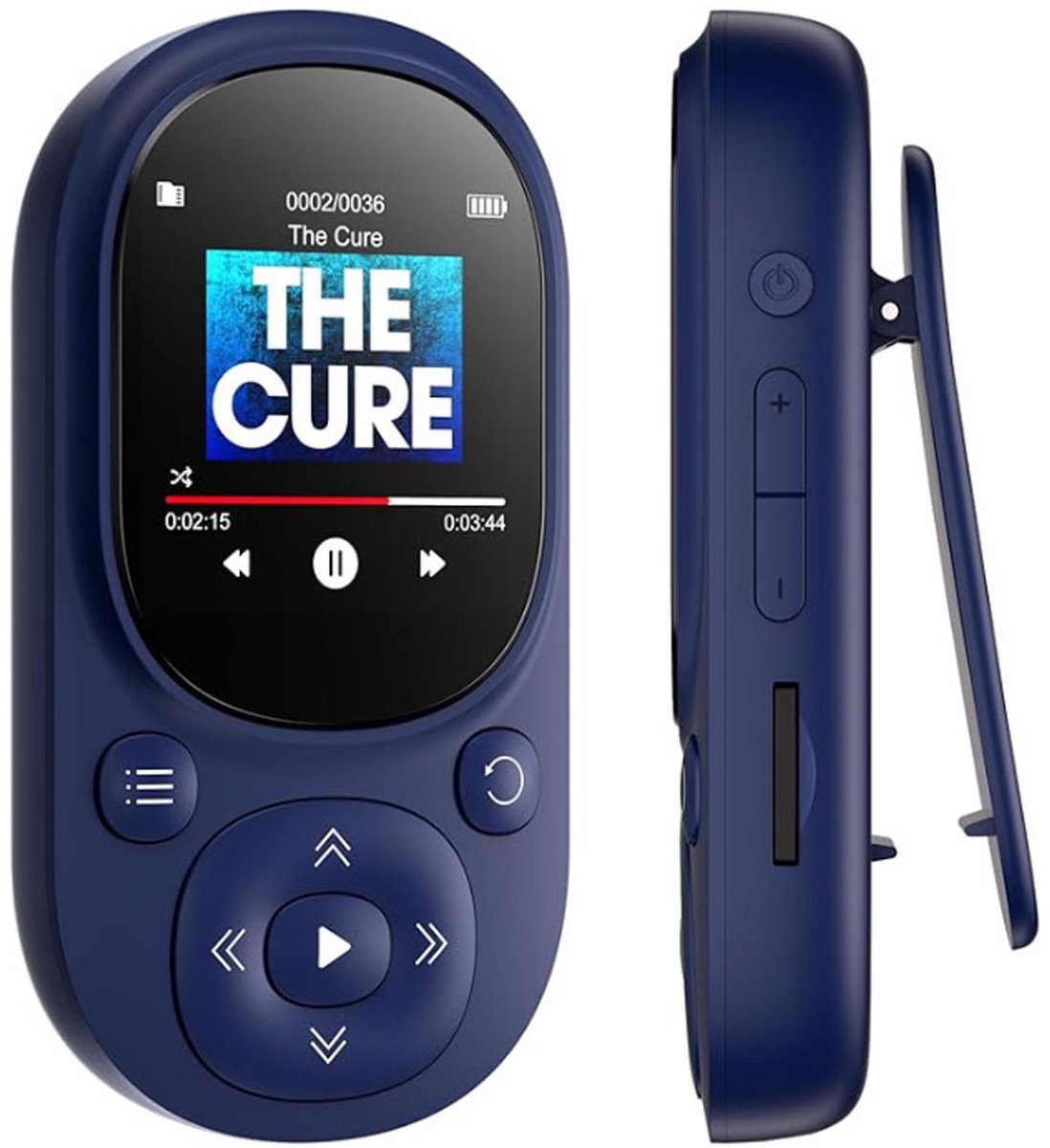 NAXSIR MP3 Speler met Bluetooth 5.3 - 64GB Opslag - MP4 Speler - TFT Display - Uitbreidbaar tot 128GB