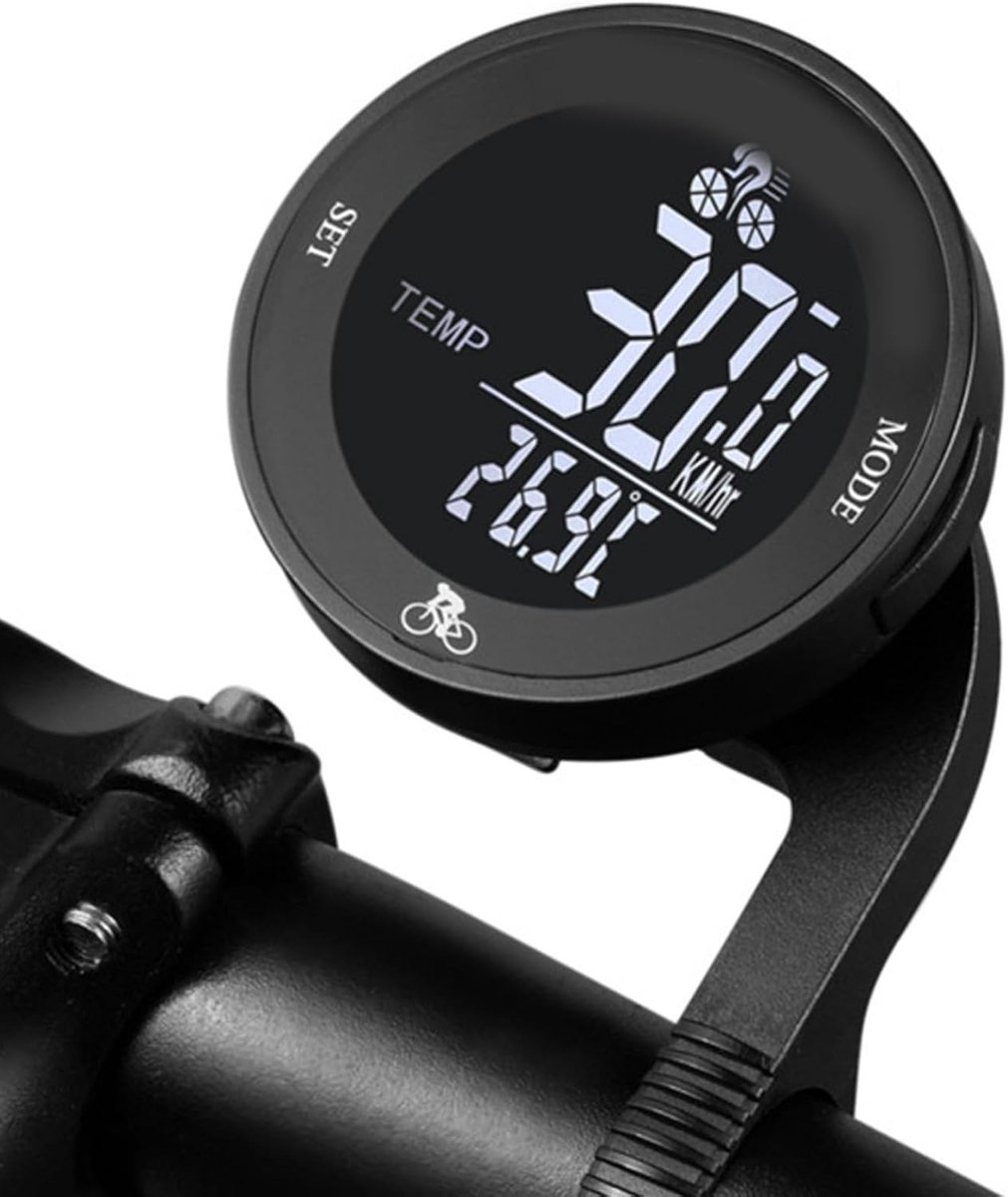 Draadloze Fietcomputer met Grote LCD Display, KMH Fiets Counter en Odometer voor Alle Soorten Fietsen en Fietstochten