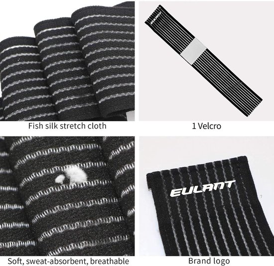 Elastische Compressiebandage 40 cm, Verstelbare Hand- en Enkelsteun, Ideaal voor Kinderen en Volwassenen — afbeelding 2
