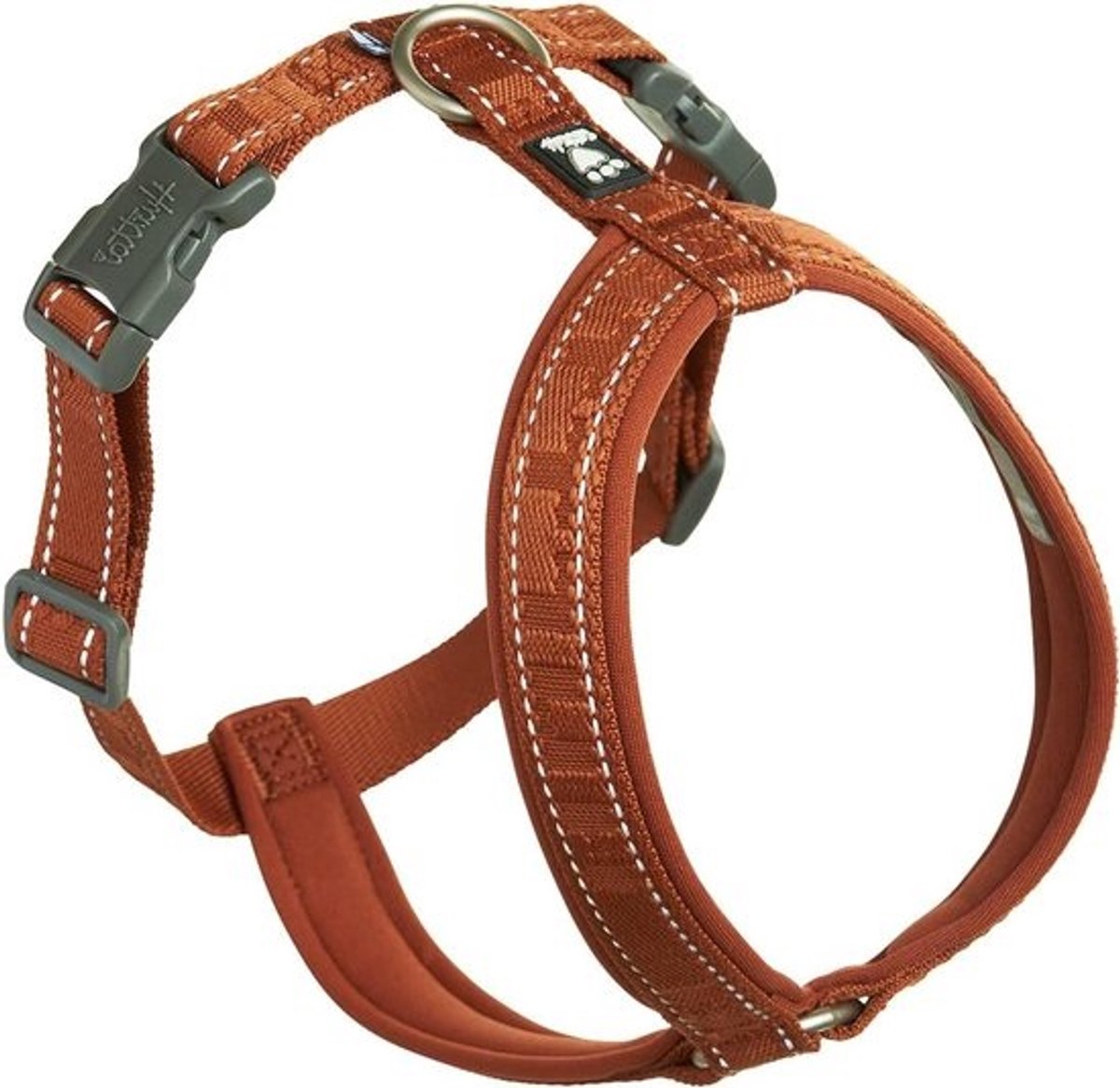 Y-harnas voor honden - Hondentuigje - Voor dagelijkse wandelingen - Gerecycled materiaal - 60/70 cm - Bruin