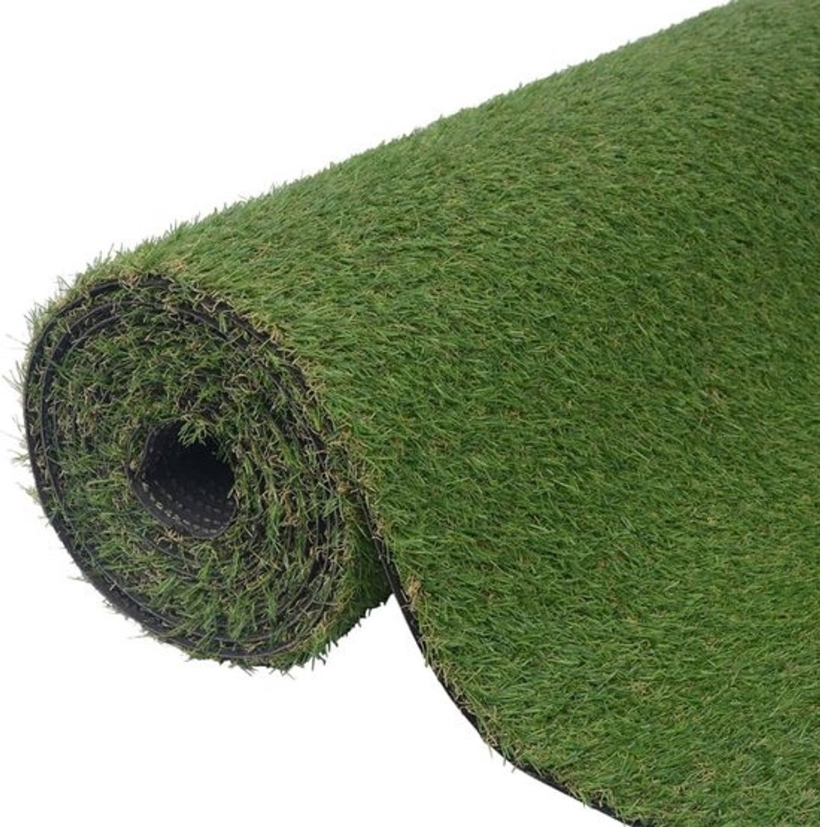 Kunstgrasgazon - Nepgras voor de tuin - Onderhoudsvrij - Hoge dichtheid - 1x15 m - Groen