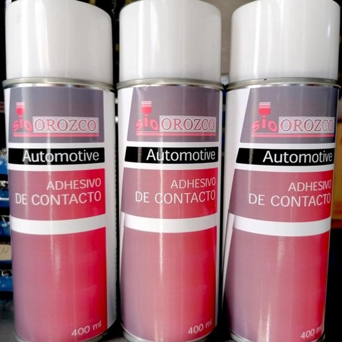 Contactlijm spuitbus - Spuitlijm - Stoffen bekleden - Hoge temperatuurbestendigheid - 3 x 400 ml - Transparant