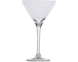 Martini cocktailglazen - glas - 4x stuks - 220 ml - Cocktail glazen - Cocktails drinken - Cocktails