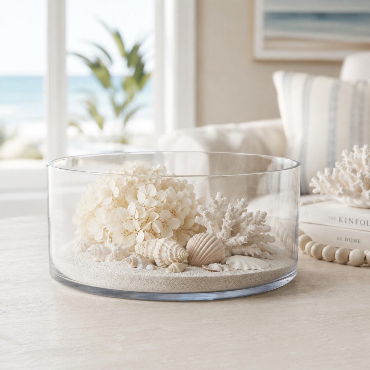 Bellatio Design Lage schaal/vaas - rond - transparant glas - 13 x 30 cm - plat - platte glazen vazen