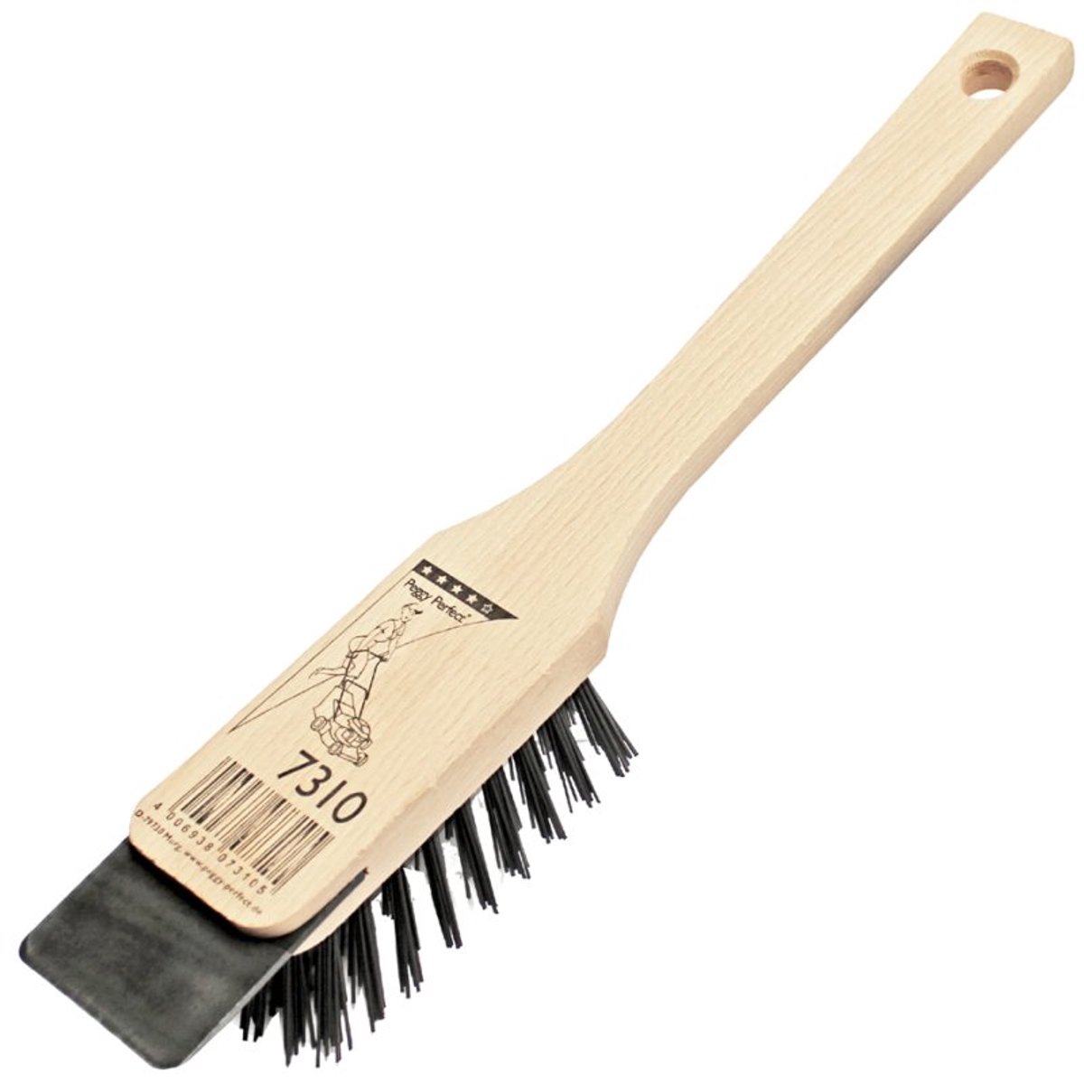 Peggy Perfect grasmaaier reinigingsborstel, hout, kunststofborsel, 330 mm