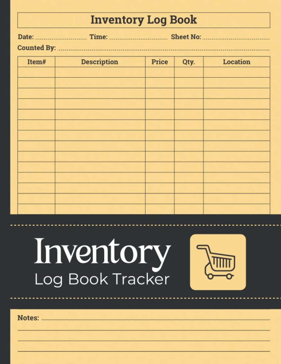 Inventory Log Book Tracker: Simple Inventory Notebook for Small Business or Personal - ShopVlot