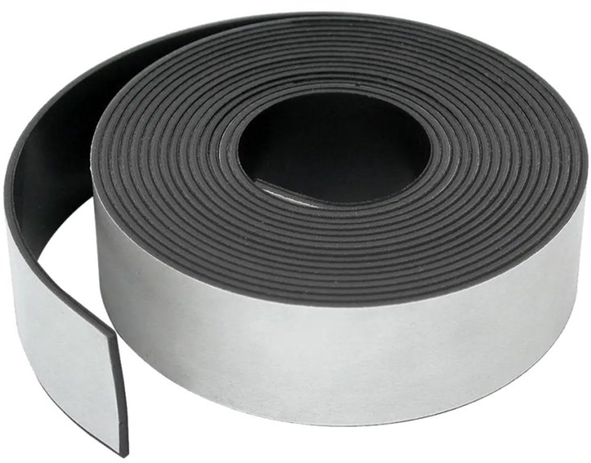 rillprint magnetische tape, wit, 0,6 mm