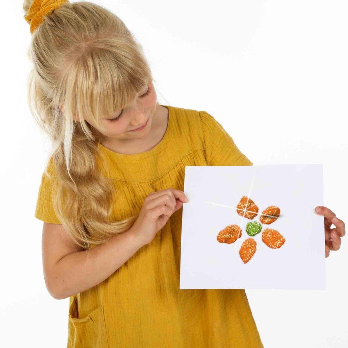 SES Creative Plakkaatverf - Glitter 6 Kleuren - Vanaf 3 Jaar - 6 x 45 ml - Knutselen - Glutenvrij - Schoencadeautjes Sinterklaas — afbeelding 5