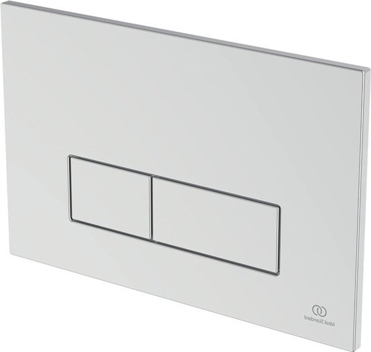 Spoelplaat voor toilet - Bedieningsplaat - Voor toiletspoeling - Dubbele spoeling - 265 cm - Chroom