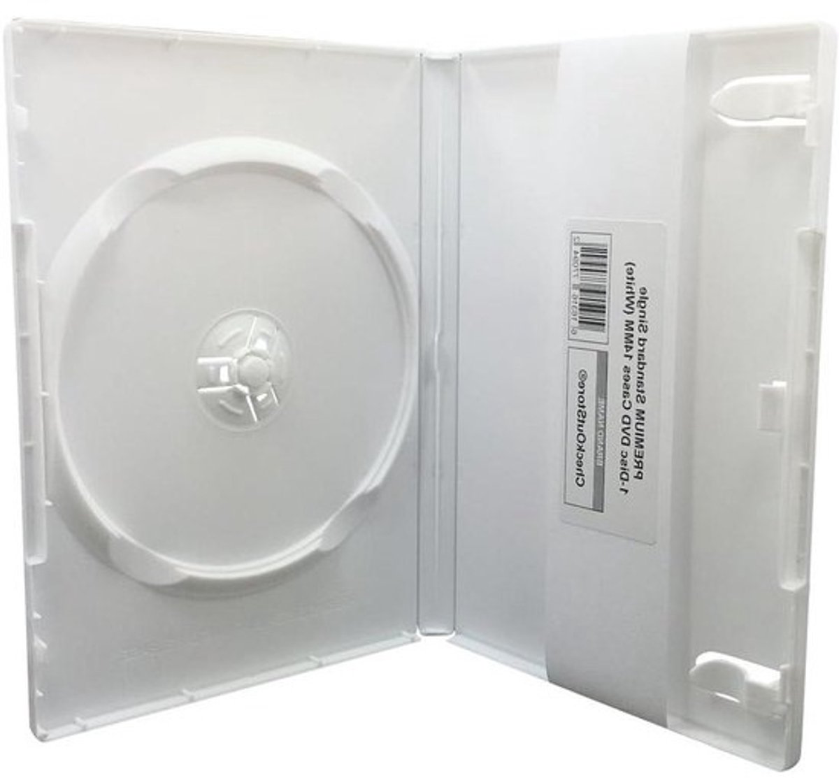 Dvd-hoesjes Enkel - Opslag Media - Opslag Bescherming - Volledige Grafische Overlay - 100 Stuks - Wit
