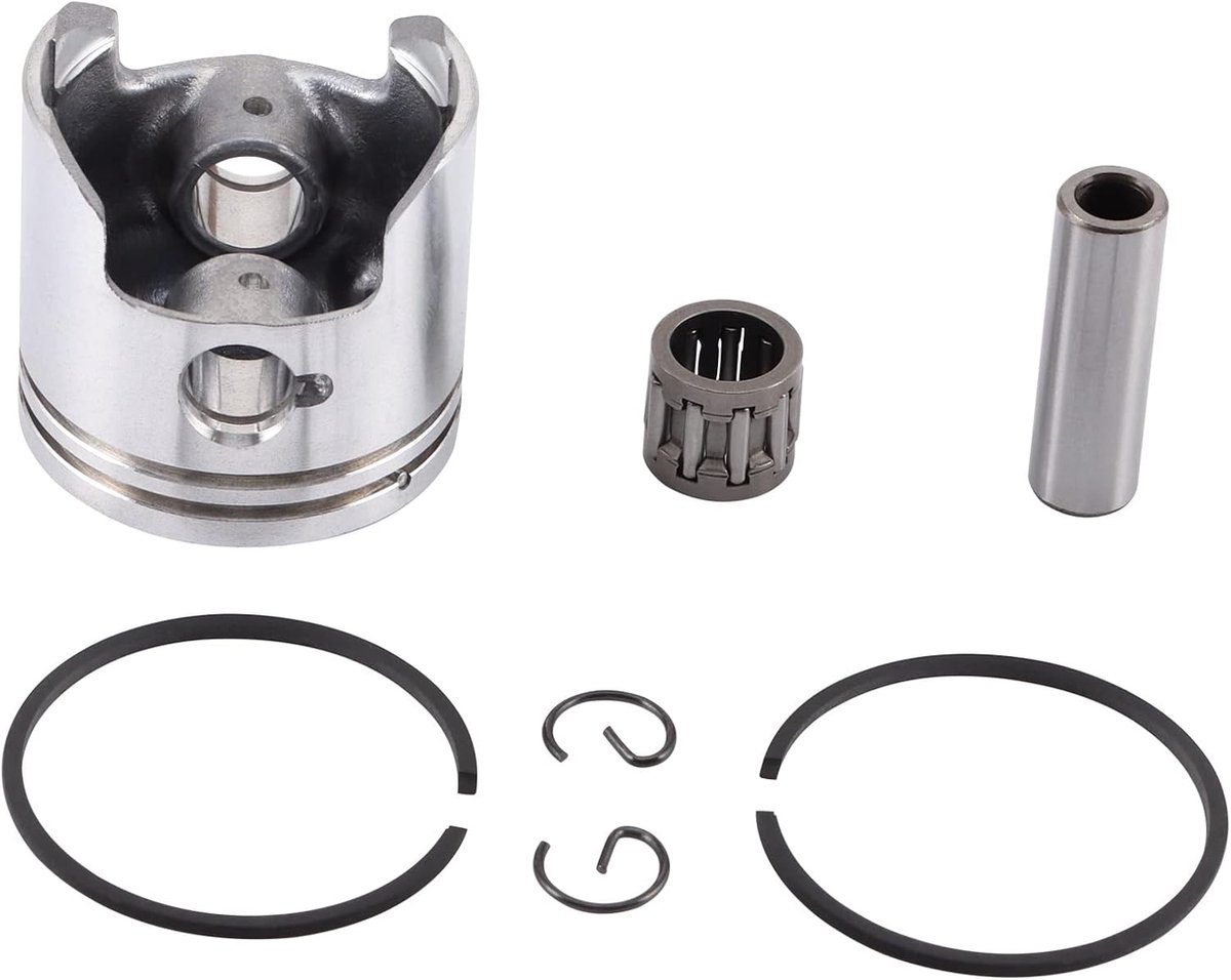 Dailygoods- Zuigerveren 40mm - Vervangingsset voor 2-takt 49cc/50cc - Geschikt voor Y-Zinger/Jog/Moped - Eenvoudig te installeren - Hoge precisie en b