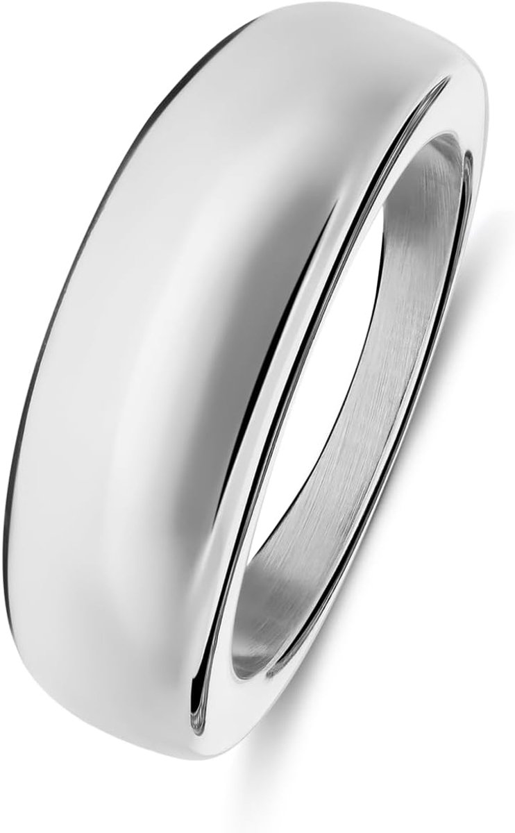 Dames Stalen ring - Ring - Staal - Zilverkleurig - 15/47 mm