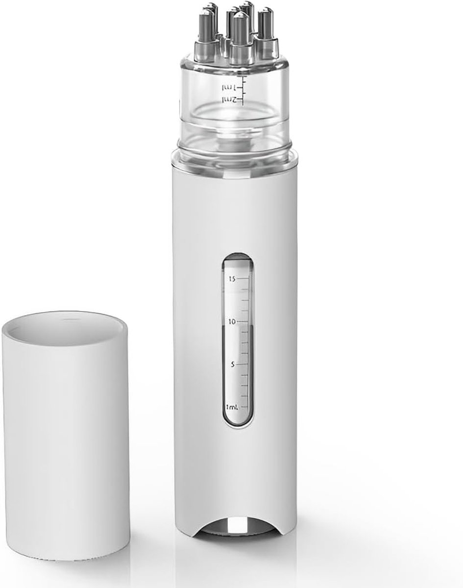 Draagbare haarolie-applicator, wortelkam-applicator fles haar en hoofdmassageapparaat, opbergbare haarolie-applicator en hoofdmassageborstel, 2-in-1