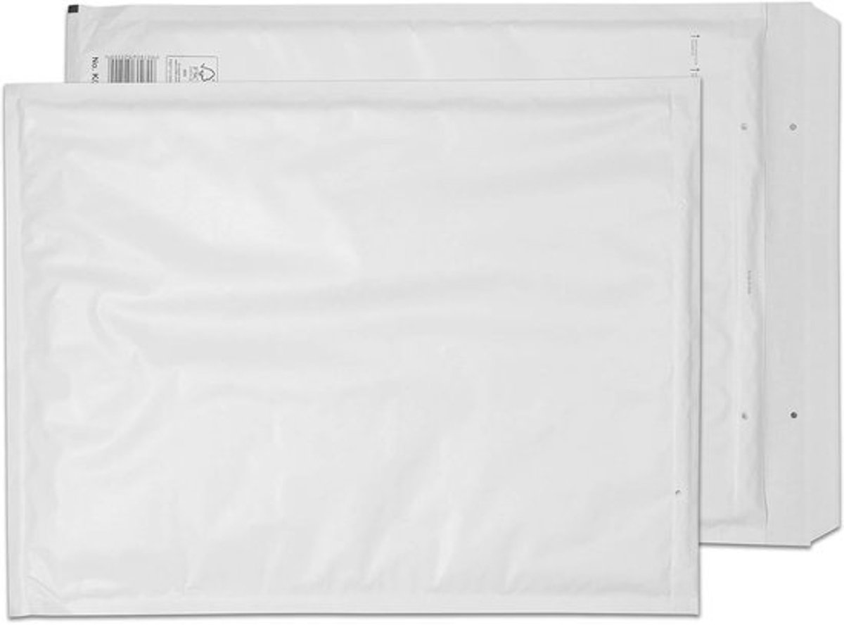 Witte Gewatteerde Enveloppen met Air-Cushions, Zelfklevend, 470 x 350 mm