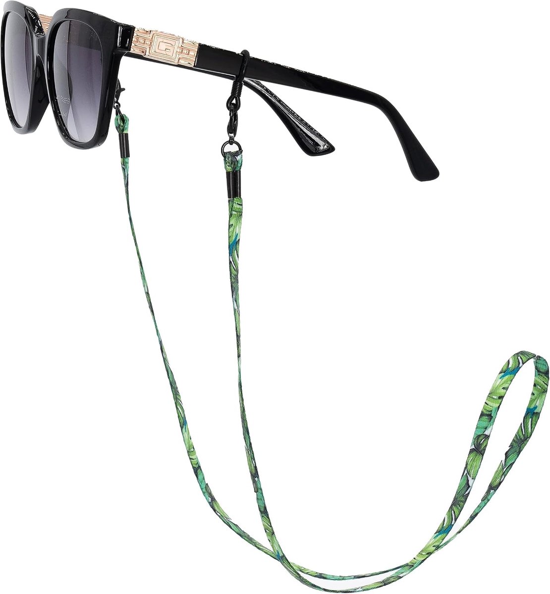 - Brillenband stof - maskerband - extra lang uniseks brillenkoord voor zonnebrillen en leesbrillen - verschillende kleuren brillenbandjes - brillenhouder zwart (maskerketting)