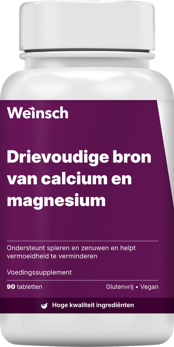 Weinsch Drievoudige bron van calcium en magnesium | 1900mg | 90 tabletten