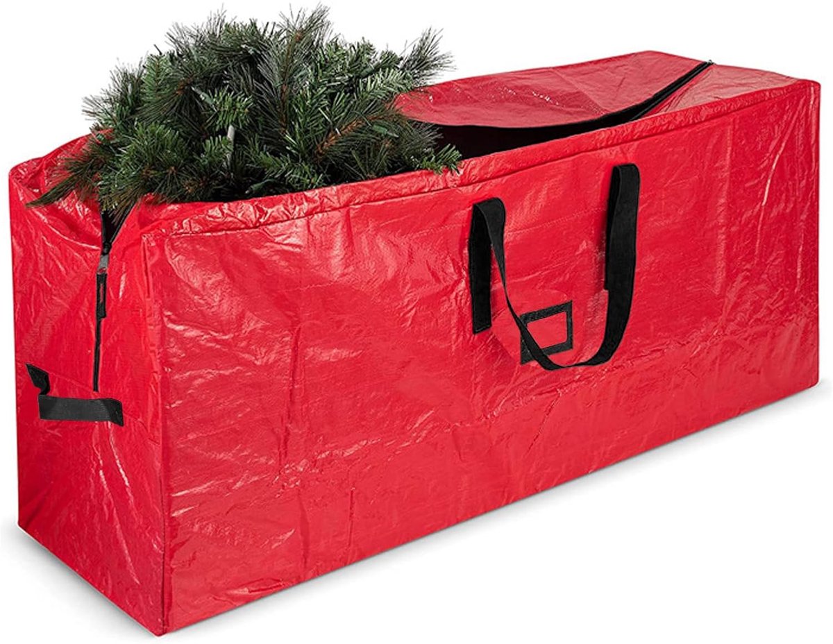 kerstboomtas 220 cm kerstboomopbergtas XXL tas waterdicht grote tas met ritssluiting draagtas verhuisdozen opbergruimte voor tuinmeubelen kussens dekbedden