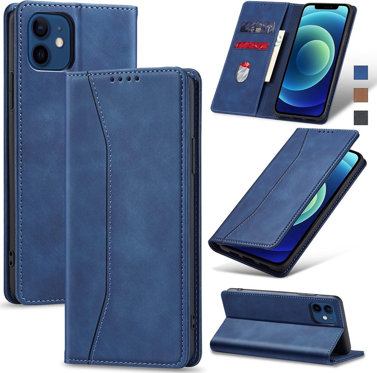Hoesje voor iPhone 12/12 Pro,Blauw