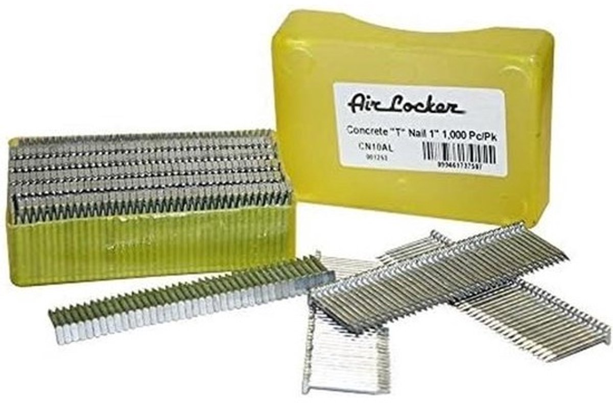 T-Nagels voor Beton 14 Gauge 25 mm Gladde Schacht - 2000 Stuks