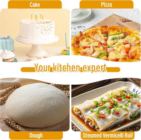 4 stuks, roestvrij staal, 15/20/25/30 cm, deegspatel met meetschaal, deegsnijder, keukenspatel met schaalverdeling voor cake, cake, pizza, cake, cake, cake, cake, cake, cake, cake, cake — afbeelding 5