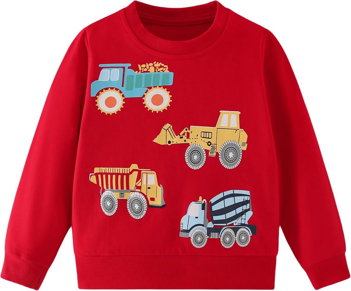 Sweatshirt Jongens Ronde Hals Sweater Jongens Katoen Casual Pullover voor Kinderen Herfst Winter Kinderkleding Leeftijd 2-7 Jaar
