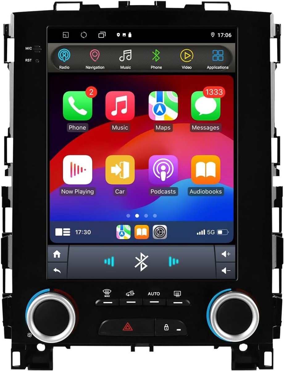 Autoradio voor Renault Megane 4/ Koleos/Samsung SM6 / Talisman (2017-2019), 9.7 Inch Android 14 Aanraakscherm 2+32GB GPS Navigatie met Carplay Android Auto Bluetooth TPMS OBD2 DAB+