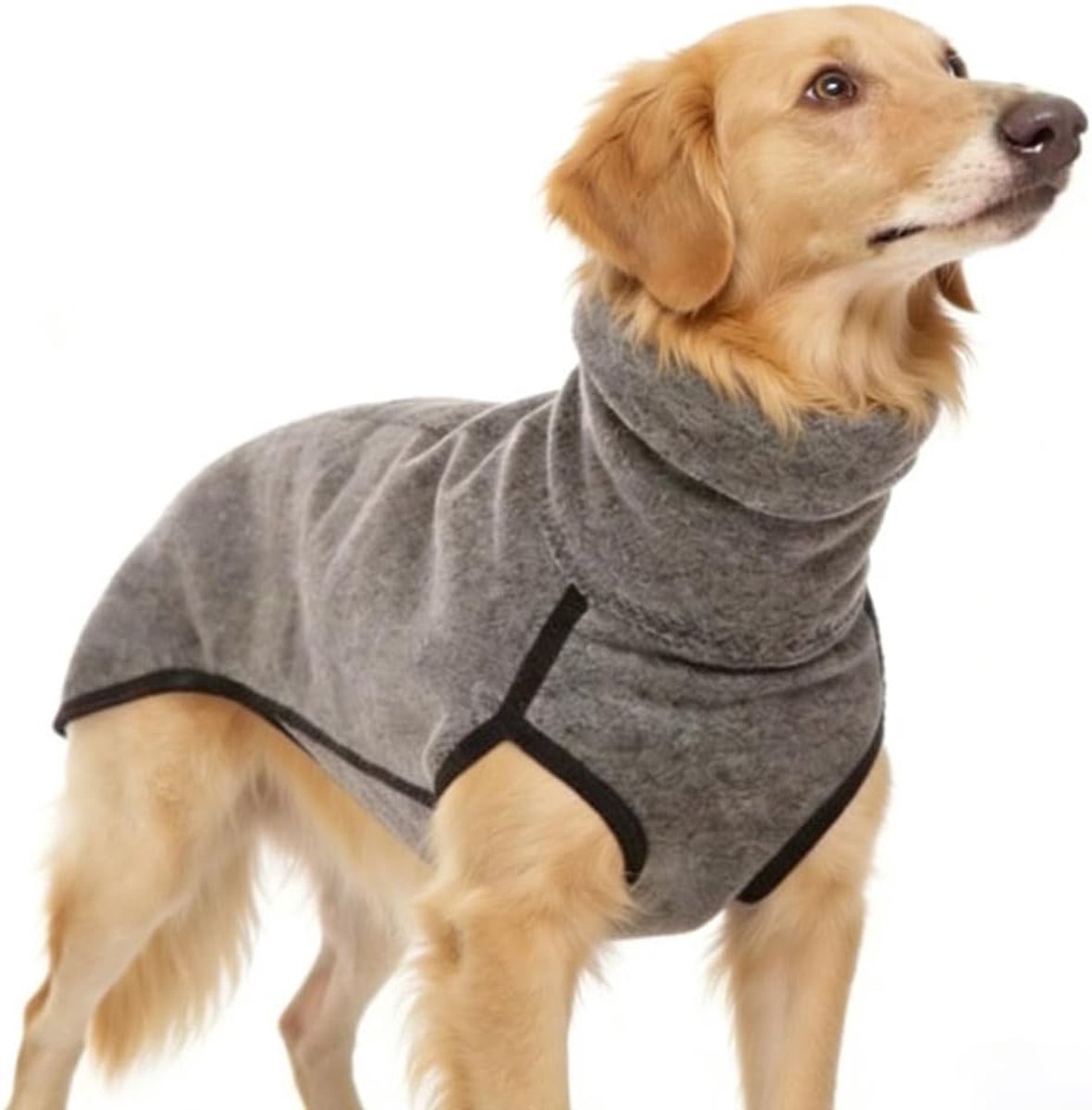 Herstelpak Coltrui Hondentrui Kalmerend Vest Beschermende Hondenkleding Postoperatief Shirt Alternatief Voor Kraag Voor Kleine Middelgrote en Grote Honden (Grey, L)