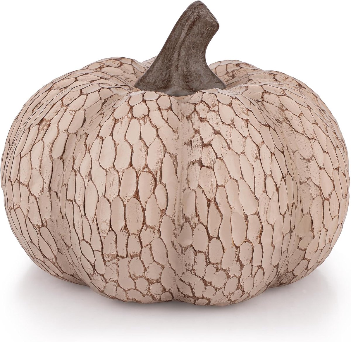 19 cm kunstpompoen decoratie bruin herfst hars pompoenen