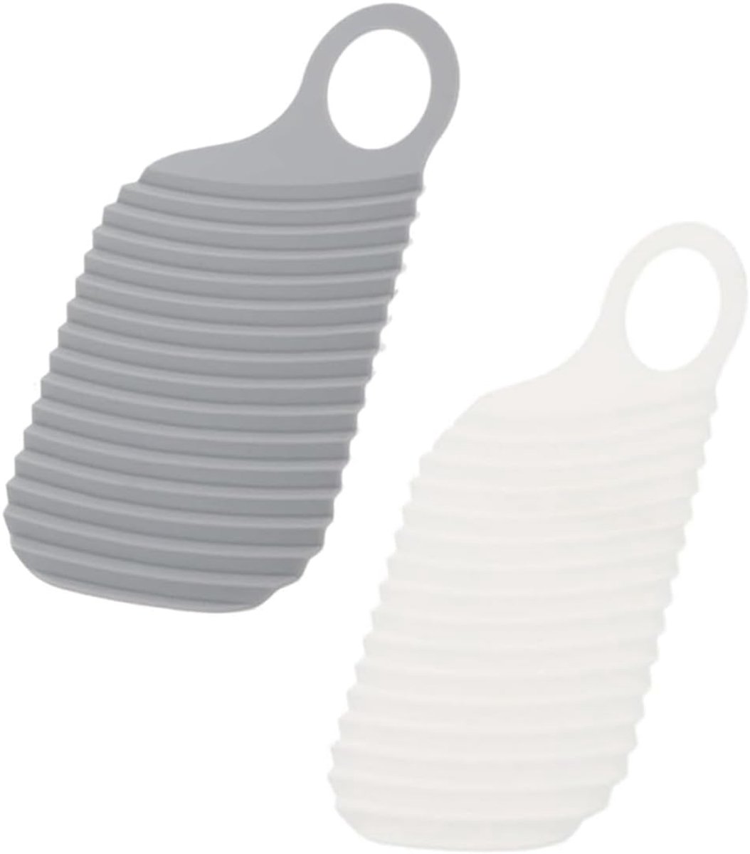 Set van 2 mini-wasplanken, multifunctioneel, draagbaar, antislip wasplank voor thuis en onderweg