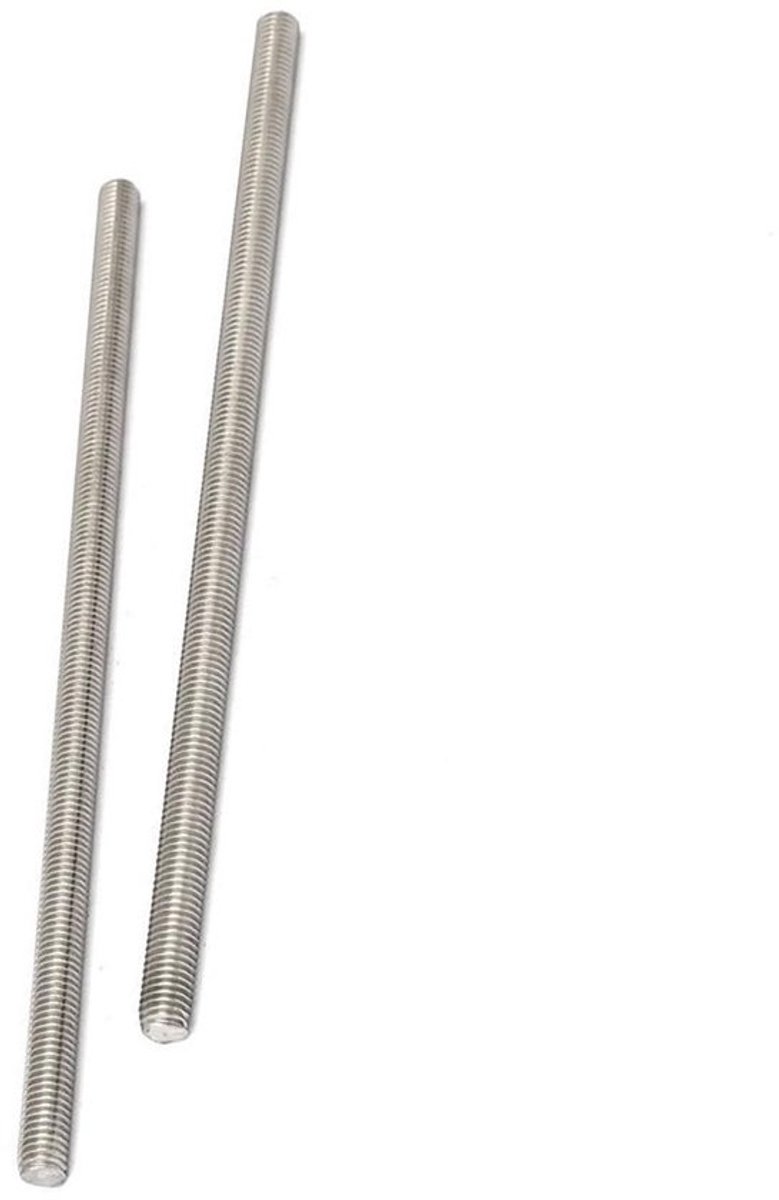M8 x 200 mm Volledig Schroefdraadstang RVS 304 - Sterke Verbindingsstang