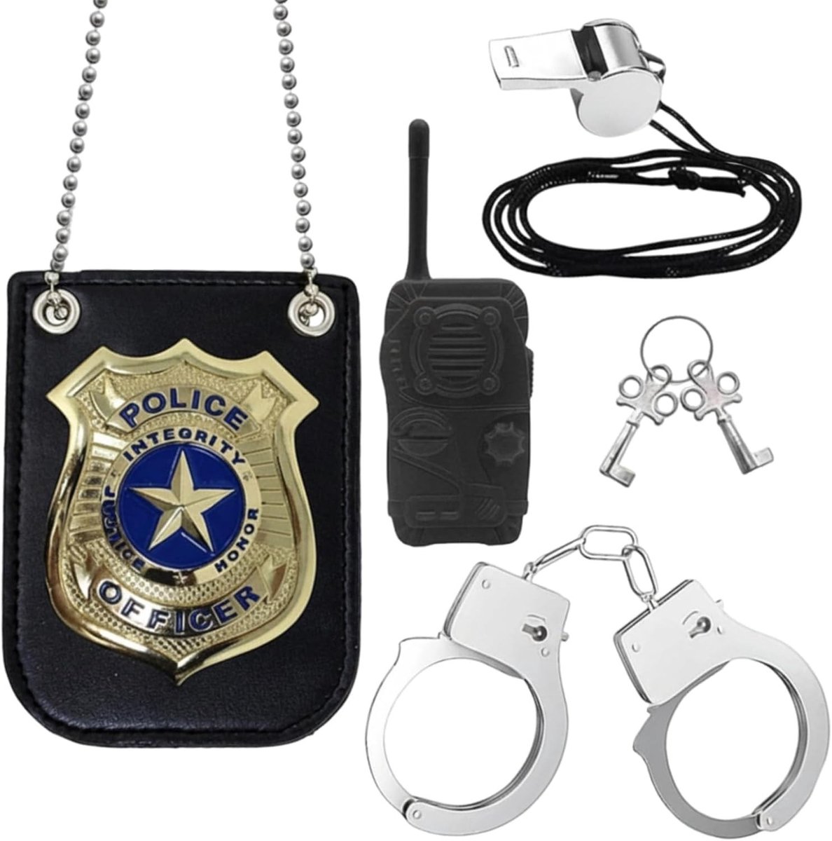Politiekostuum Accessoires - Zwart - Kostuum Set voor Cosplay en Themafeesten