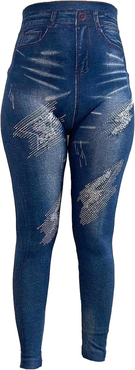 1 x thermische legging voor dames, thermische broek, elastisch en comfortabel, met fleece gevoerd, warme leggings voor de winter, warme dameskleding